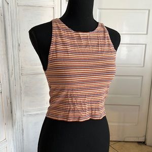 3/$15 Zara stripped crop tank